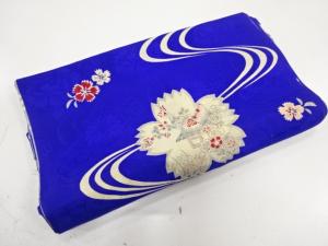 アンティーク　紋錦紗　流水に撫子・屋敷模様着物洗い張り